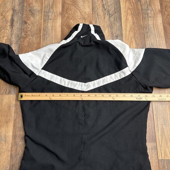 Vintage Nike Soccer Jacket Women's Small Black Athletic Training Fitness 6542 - Picture 11 of 14